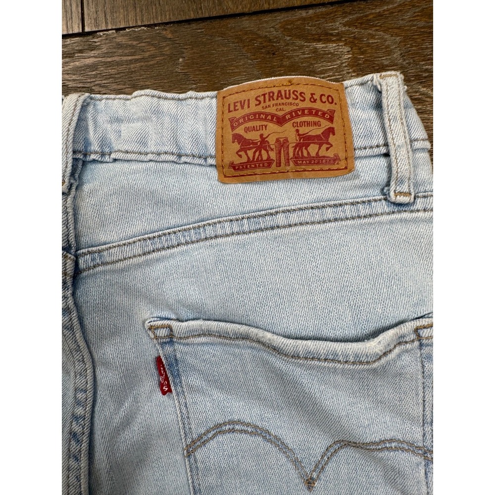 Levi's 721 Women's Jeans 27 Light Wash High Rise Skinny Distressed - Picture 6 of 6